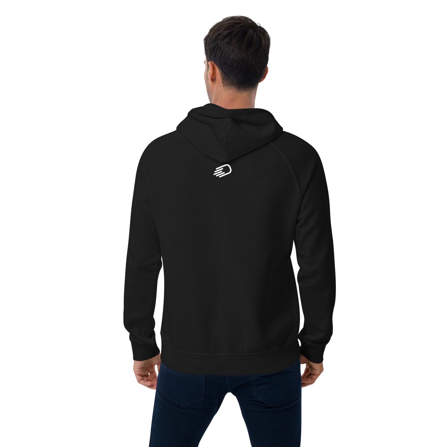 Black Hoodie with White Logo