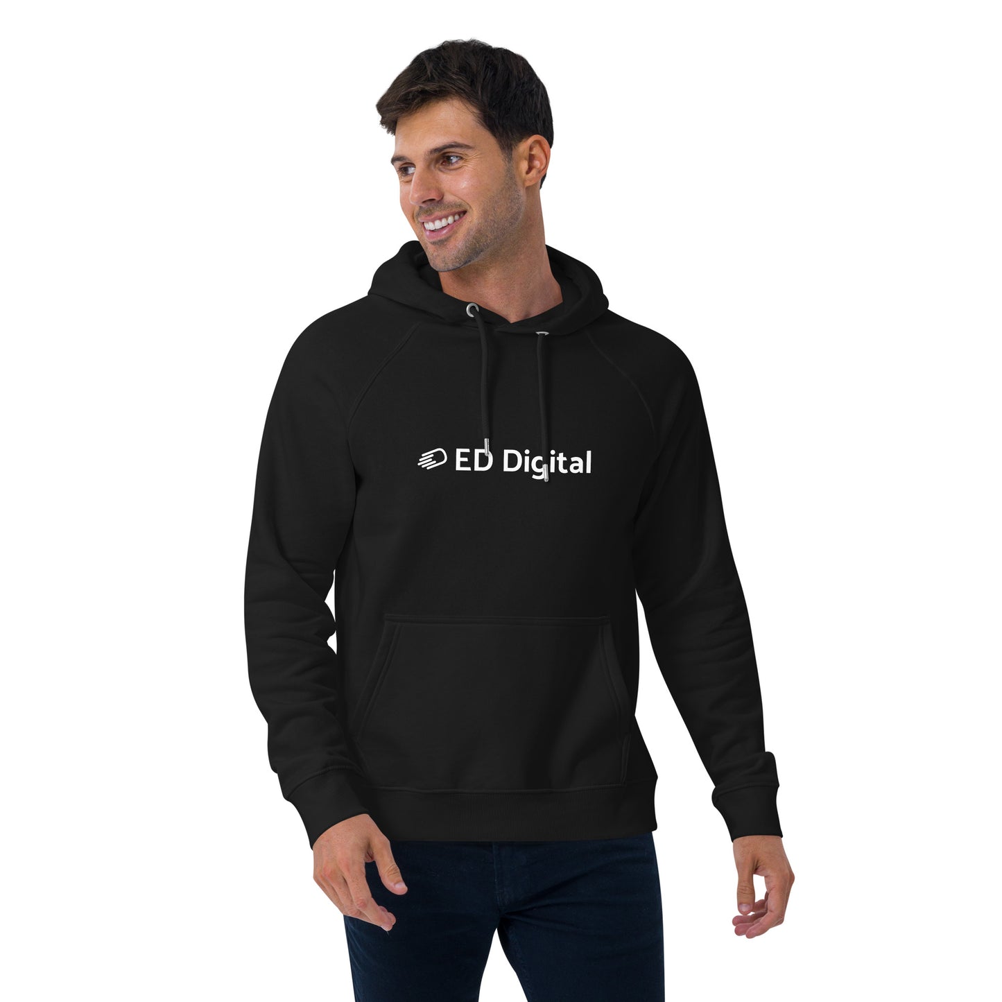 Black Hoodie with White Logo