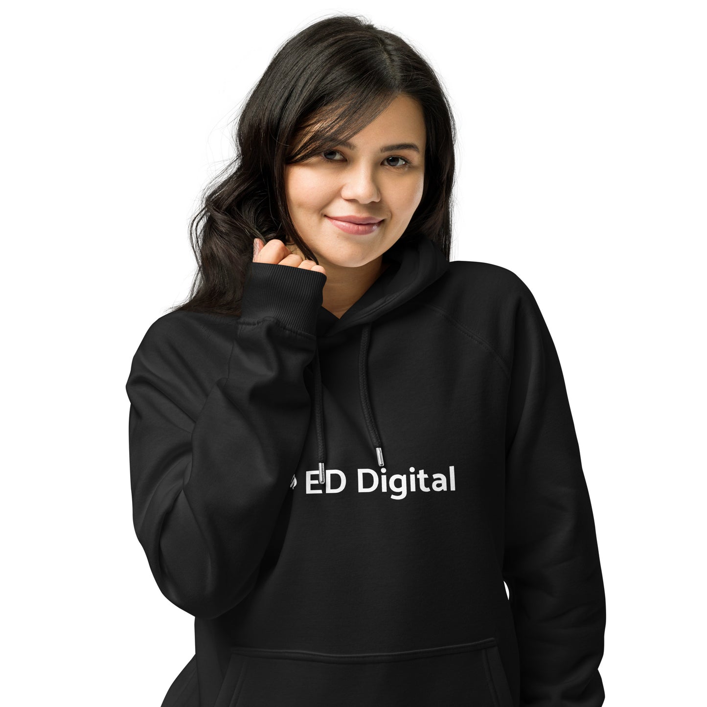 Black Hoodie with White Logo