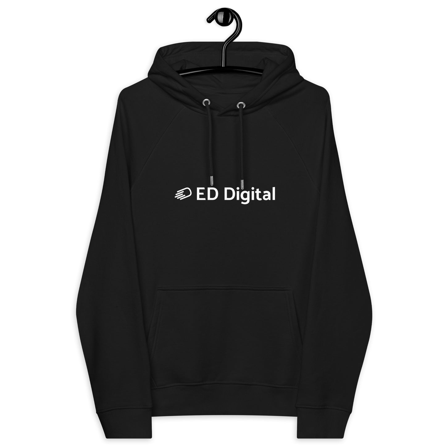 Black Hoodie with White Logo