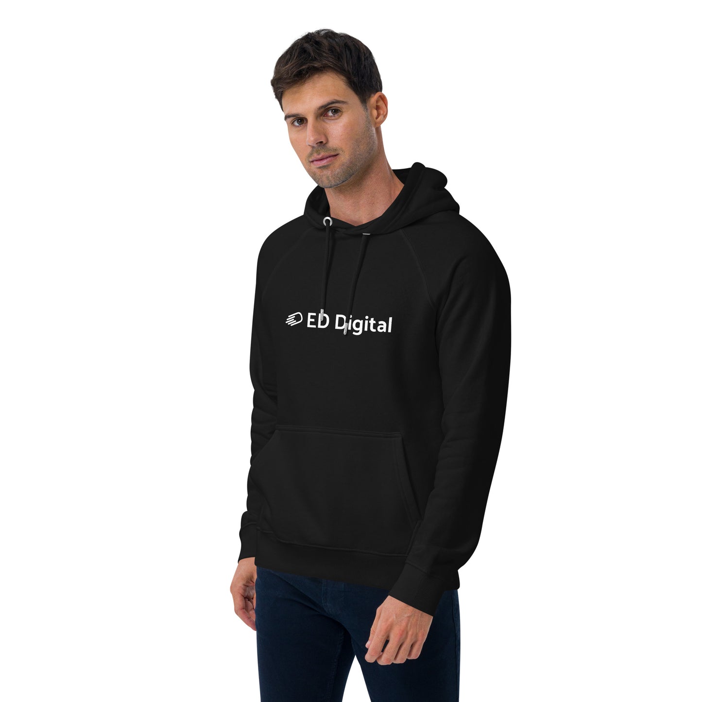 Black Hoodie with White Logo