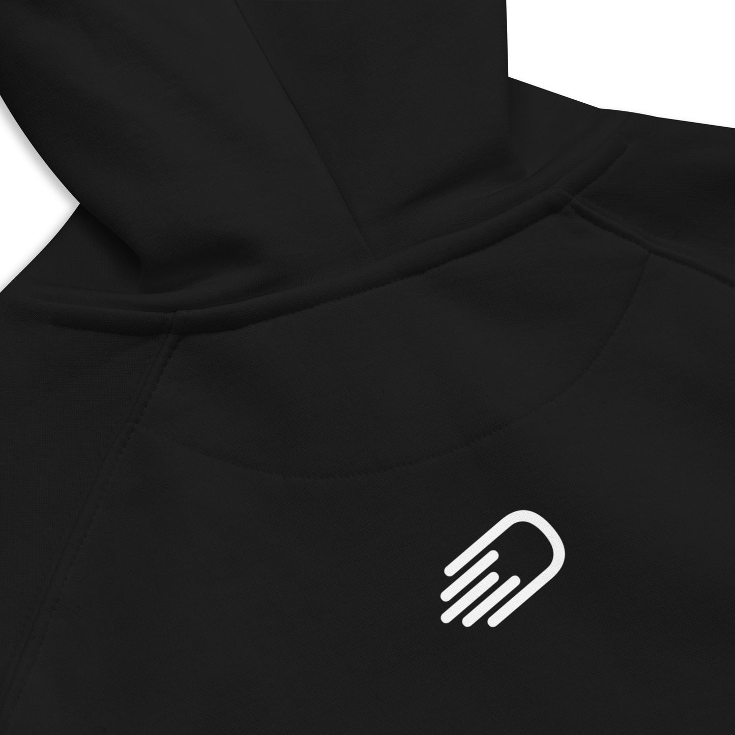Black Hoodie with White Logo