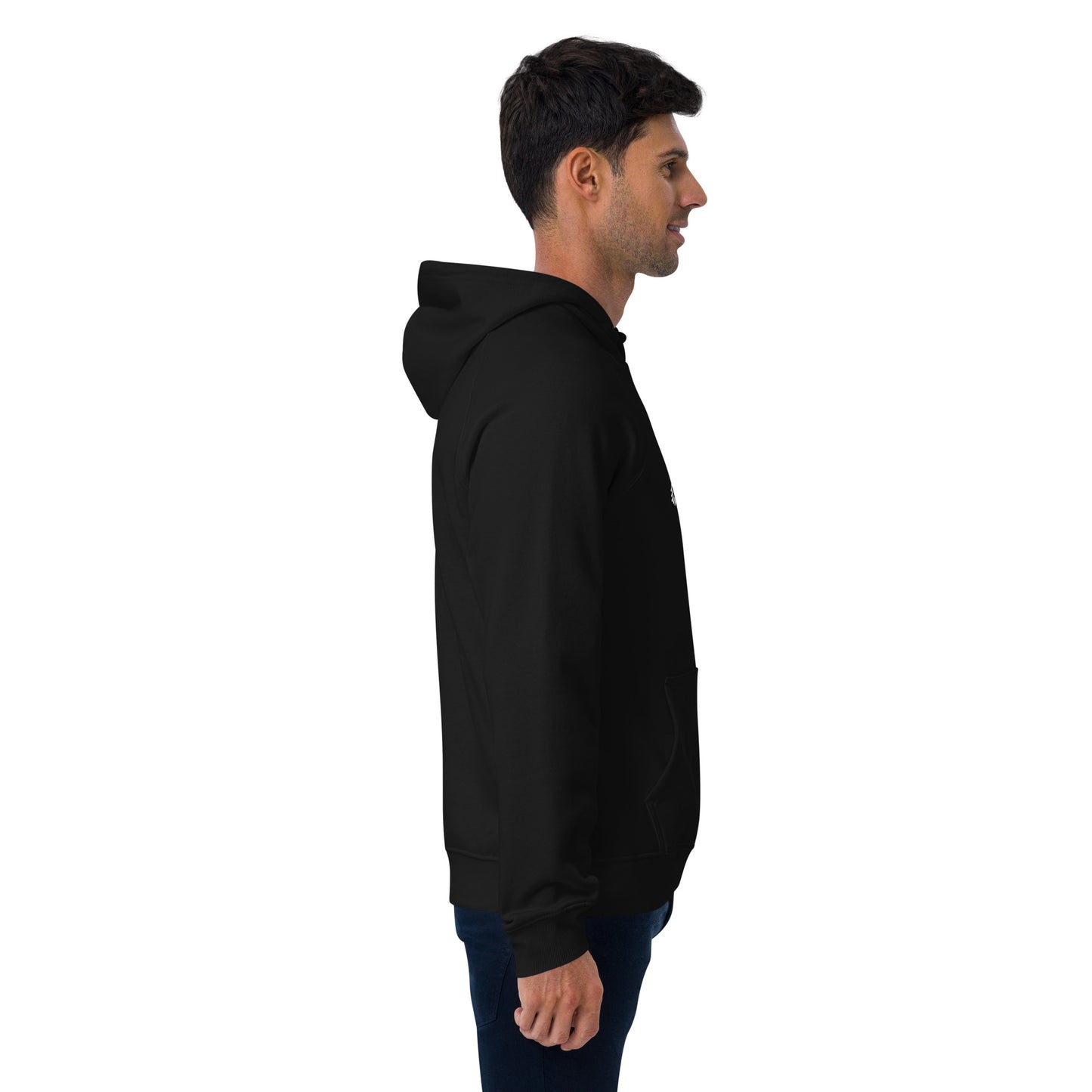 Black Hoodie with White Logo