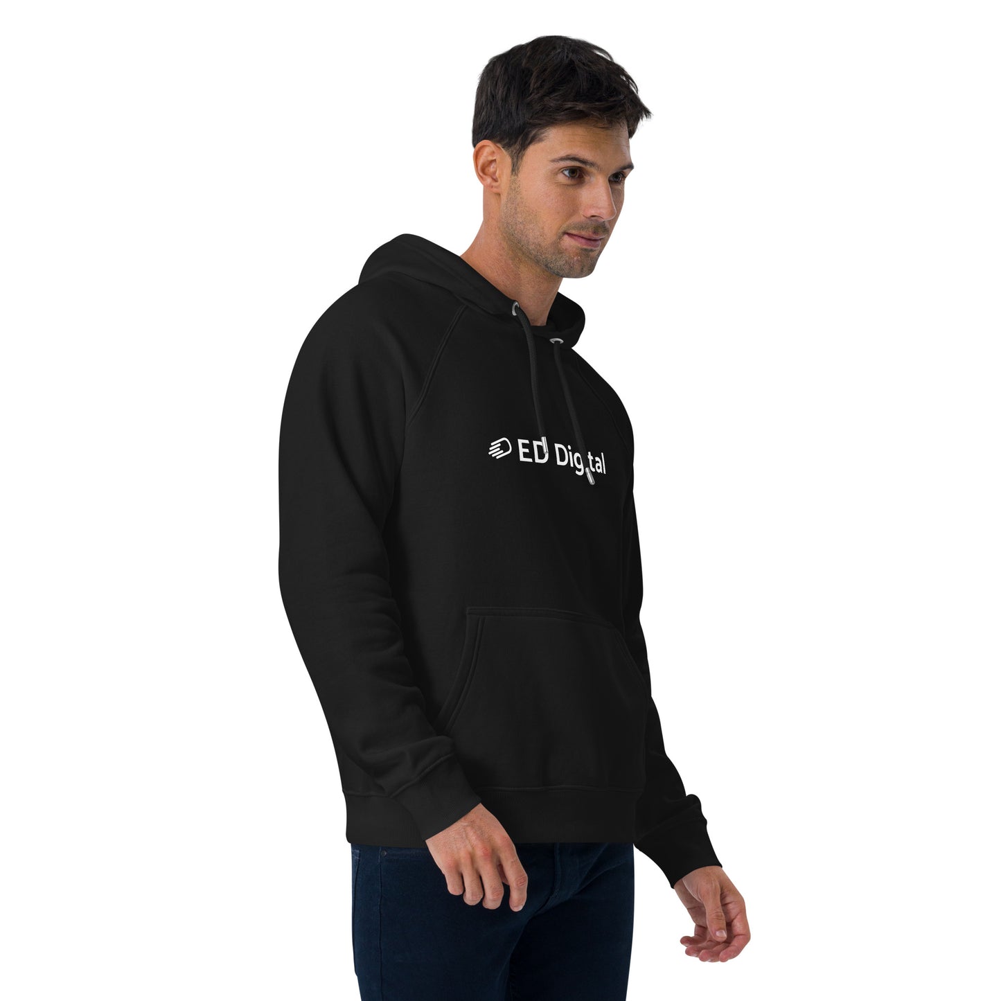 Black Hoodie with White Logo