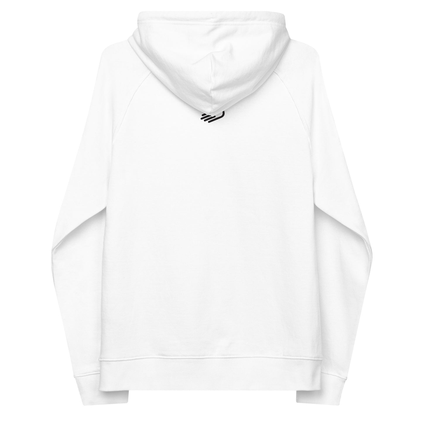 White Hoodie with Black Logo