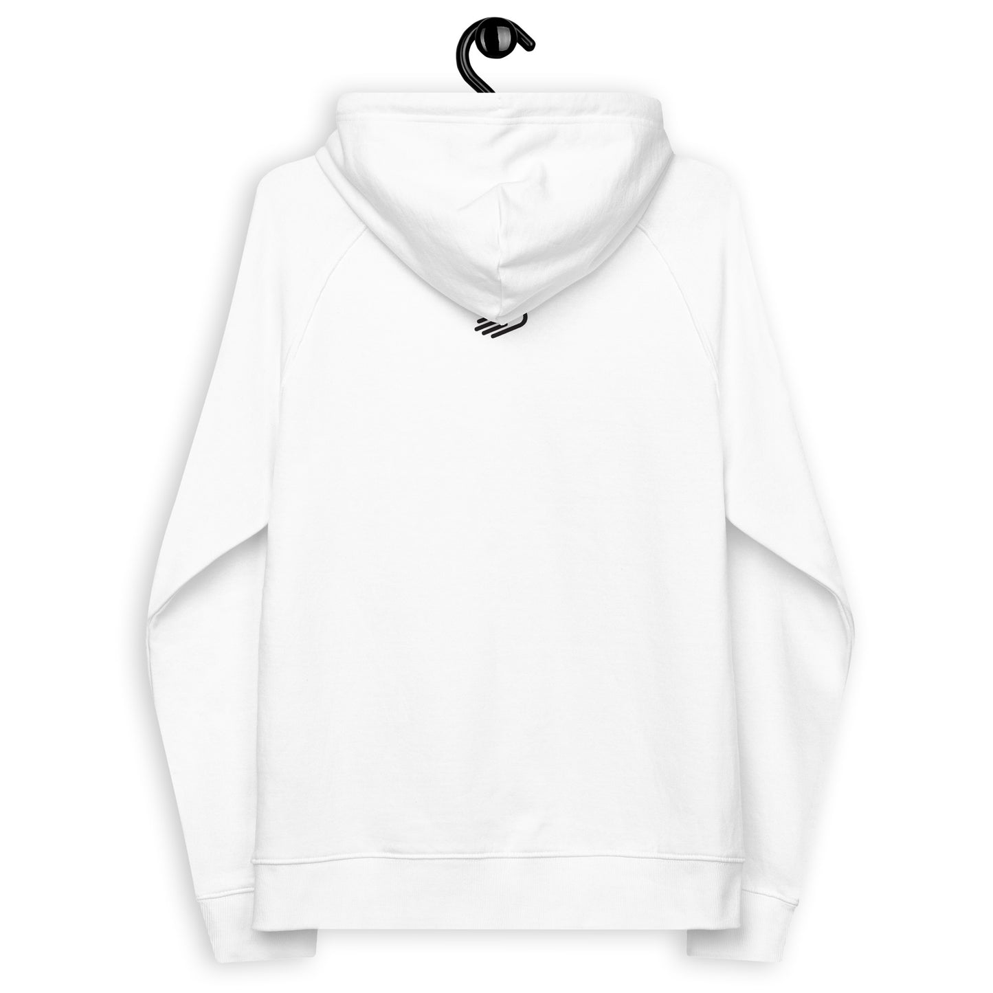 White Hoodie with Black Logo