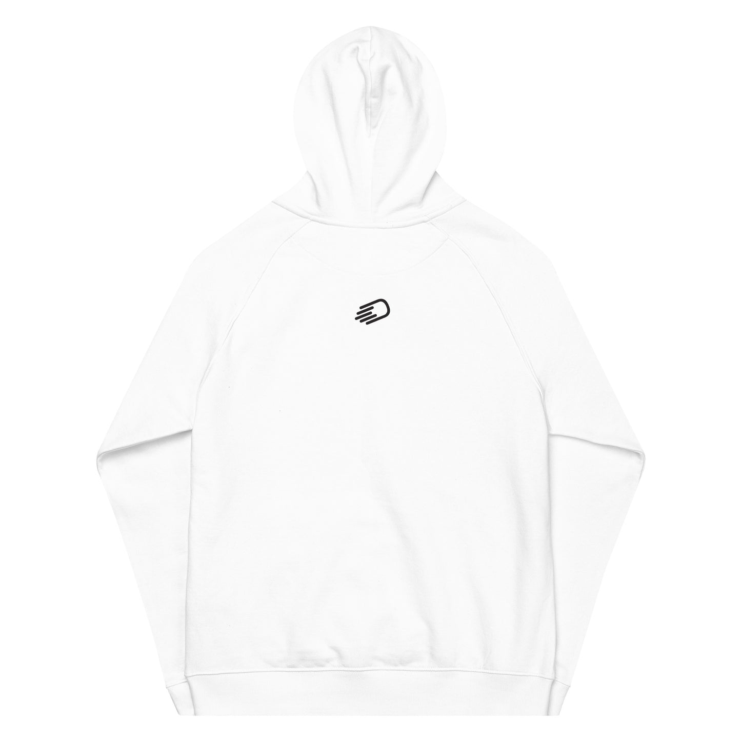 White Hoodie with Black Logo