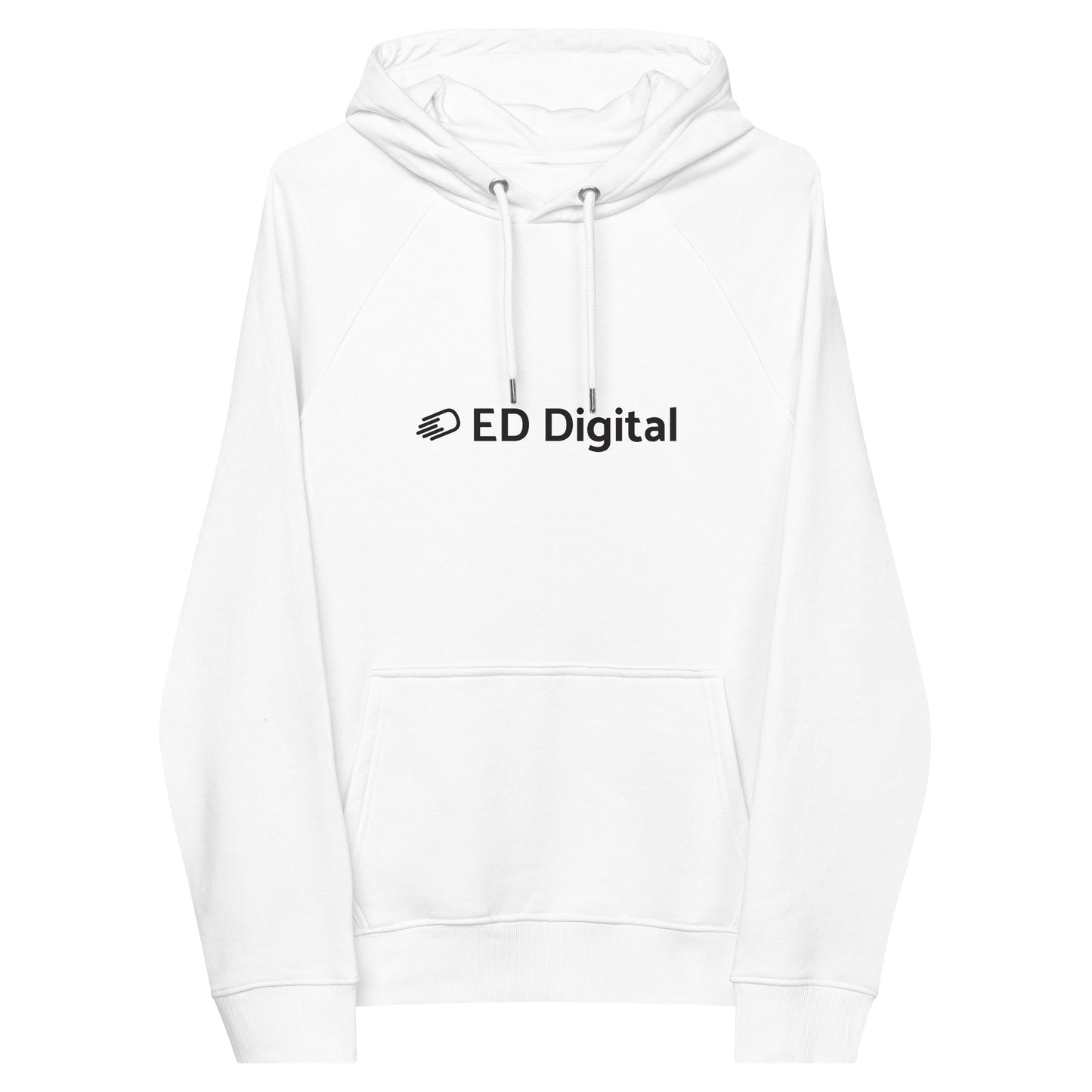 White Hoodie with Black Logo