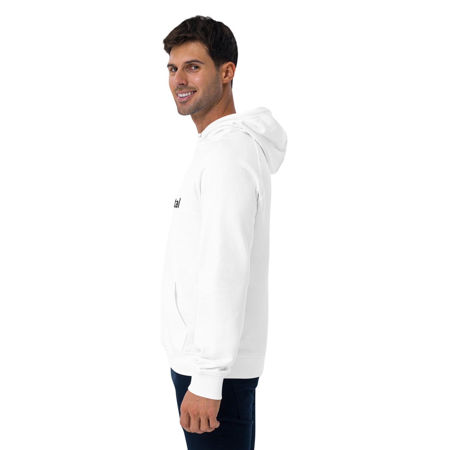 White Hoodie with Black Logo