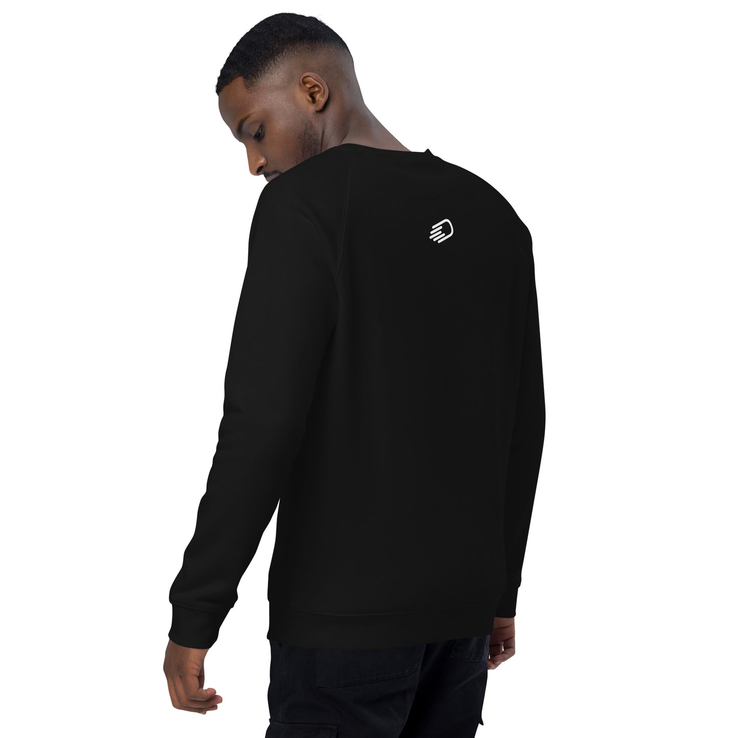 Black Long Sleeve Shirt with White Logo
