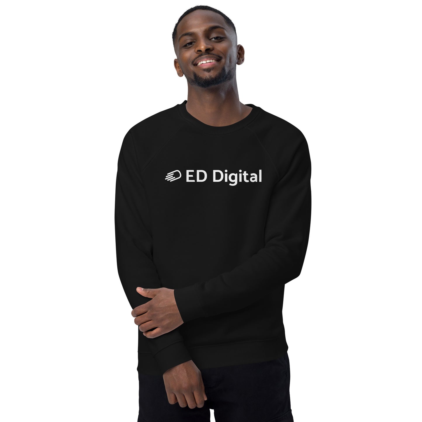 Black Long Sleeve Shirt with White Logo