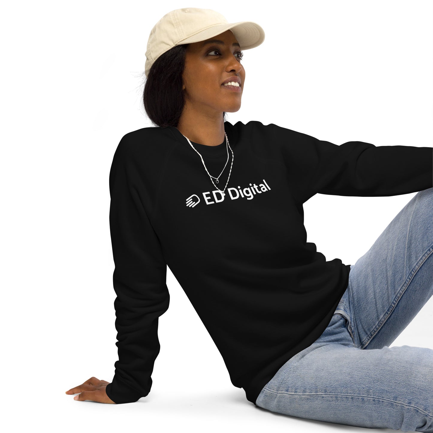 Black Long Sleeve Shirt with White Logo