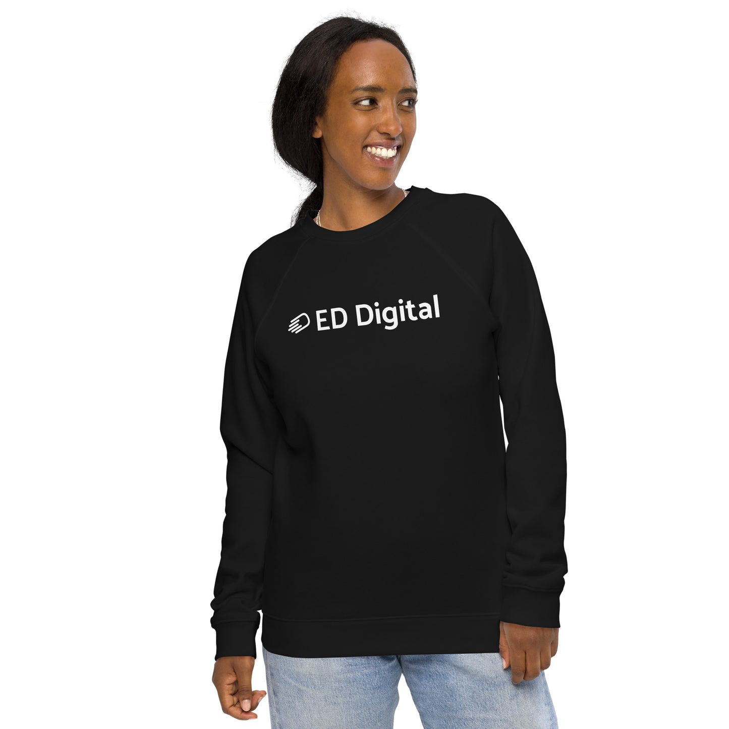 Black Long Sleeve Shirt with White Logo