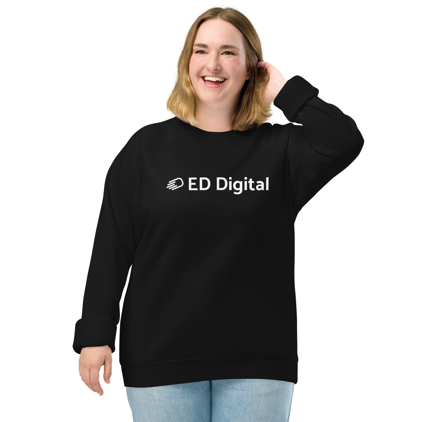 Black Long Sleeve Shirt with White Logo