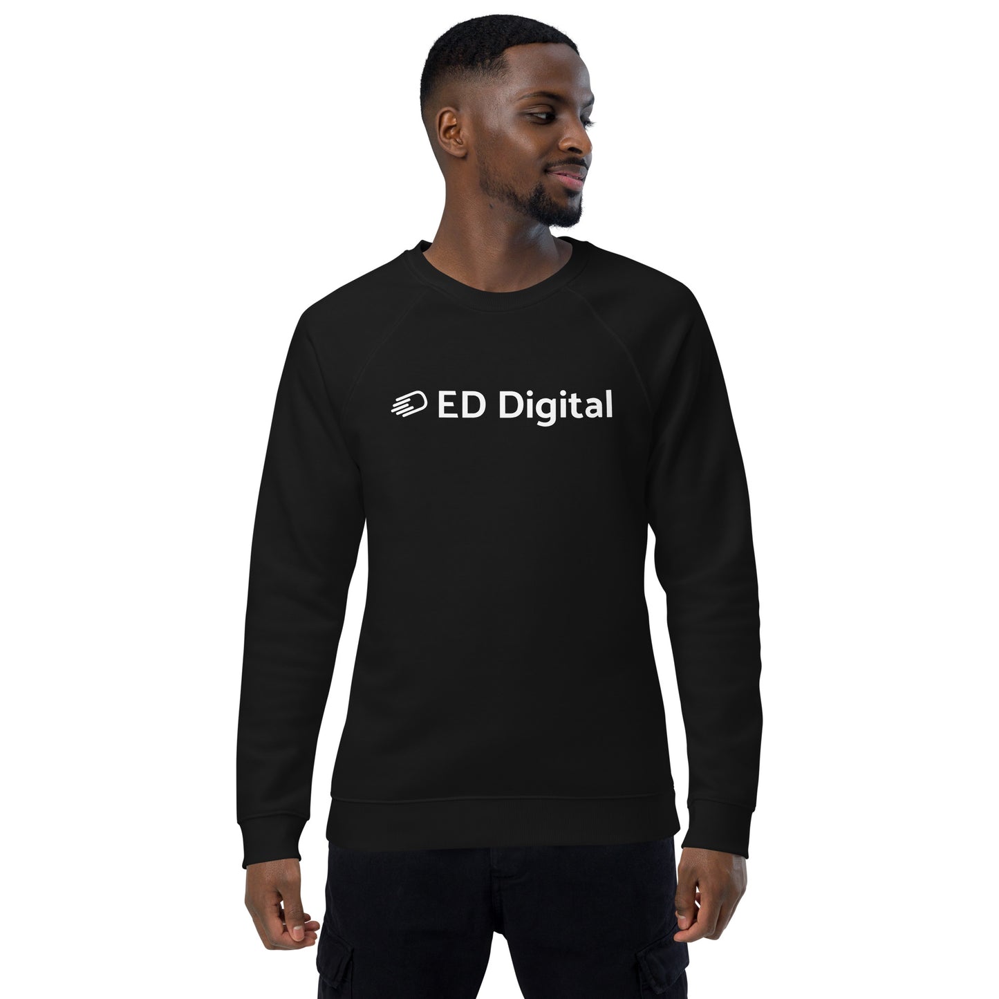 Black Long Sleeve Shirt with White Logo