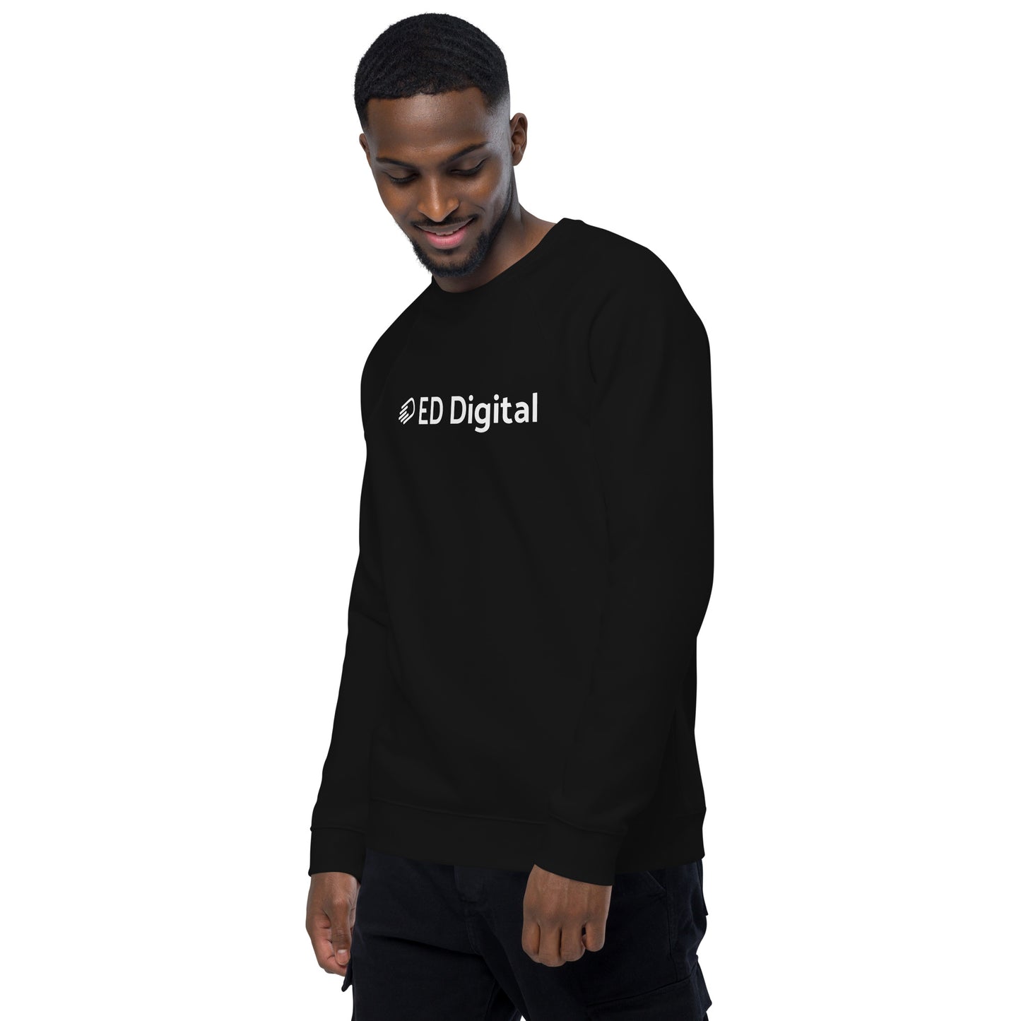 Black Long Sleeve Shirt with White Logo