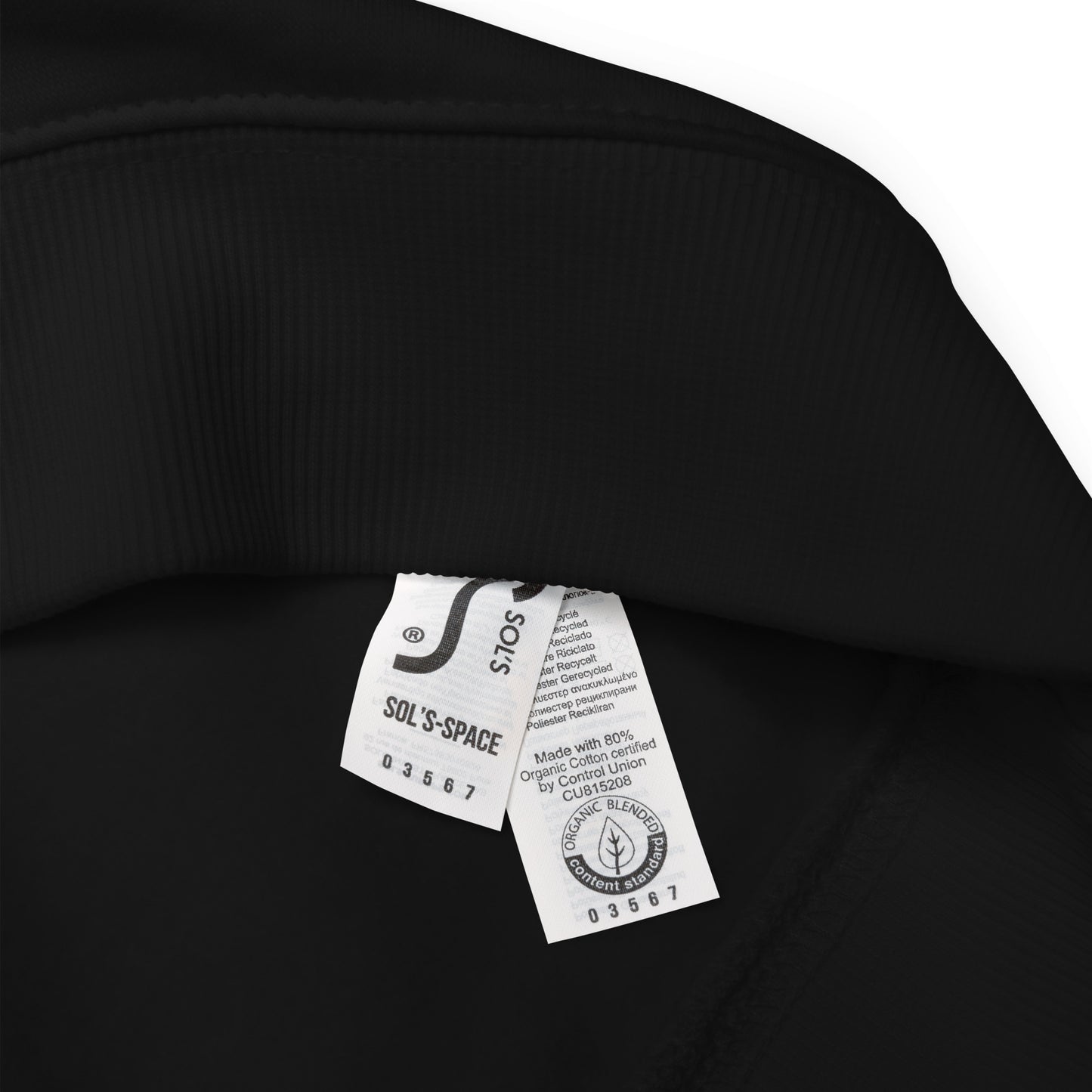 Black Long Sleeve Shirt with White Logo