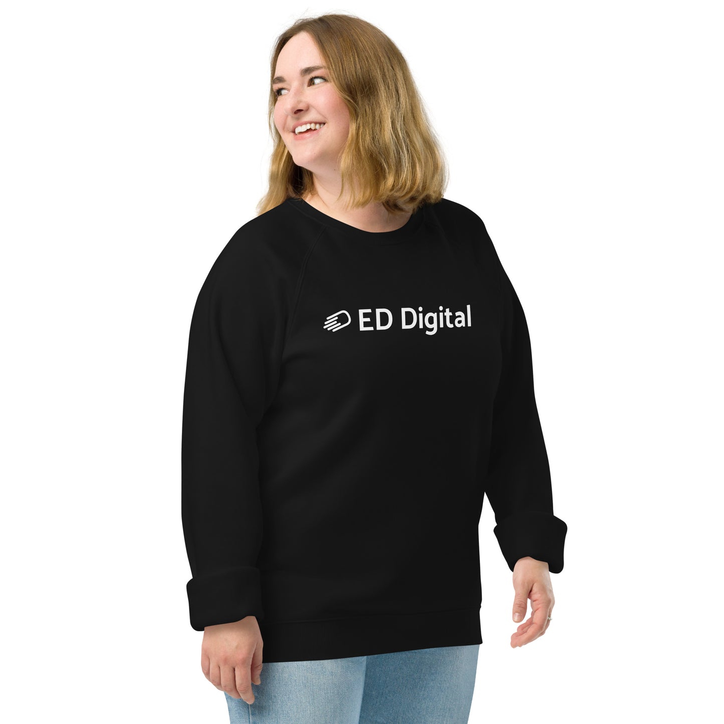 Black Long Sleeve Shirt with White Logo