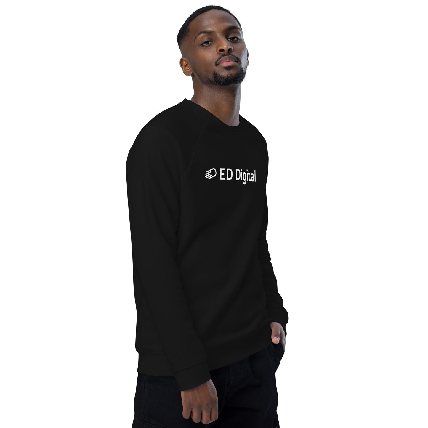 Black Long Sleeve Shirt with White Logo