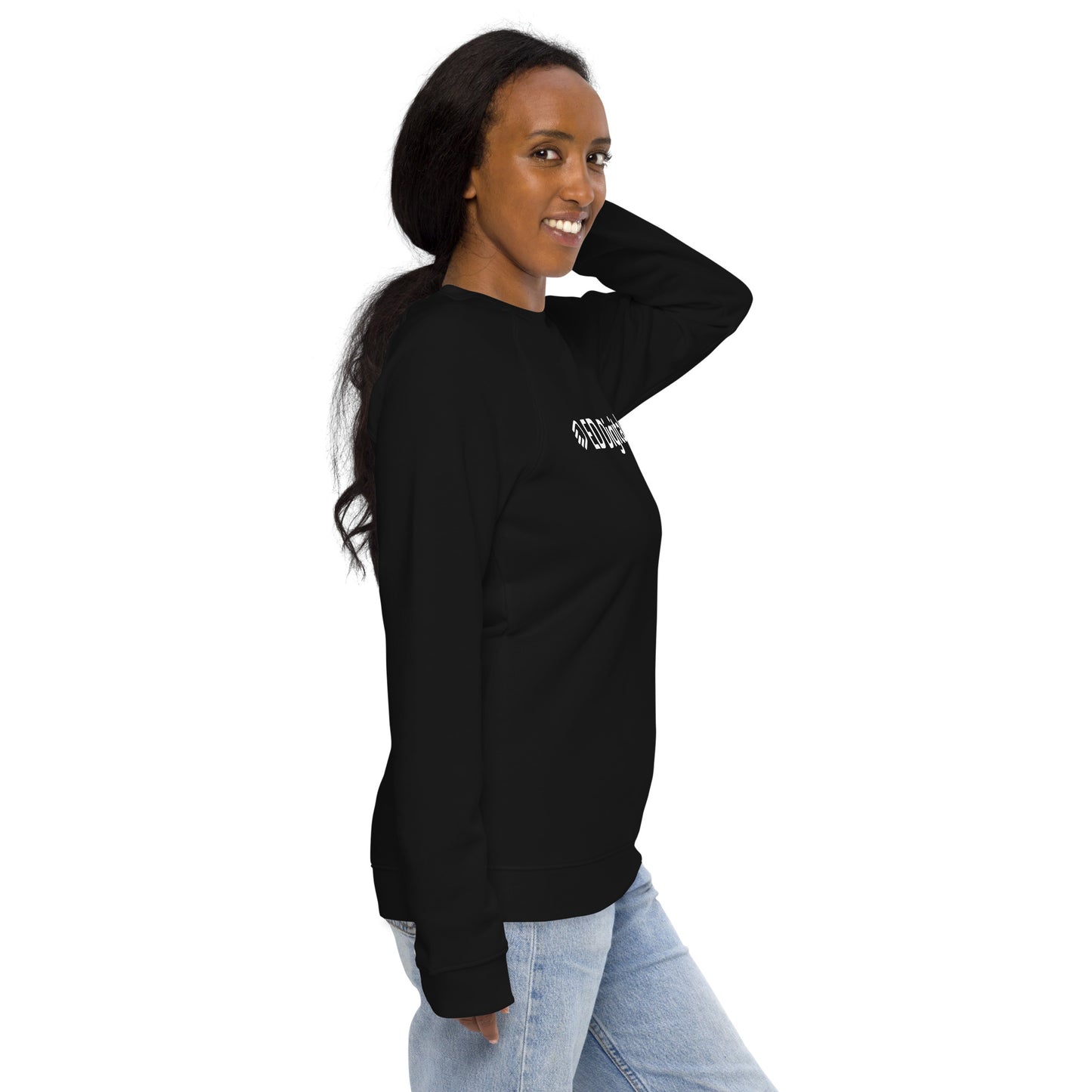 Black Long Sleeve Shirt with White Logo