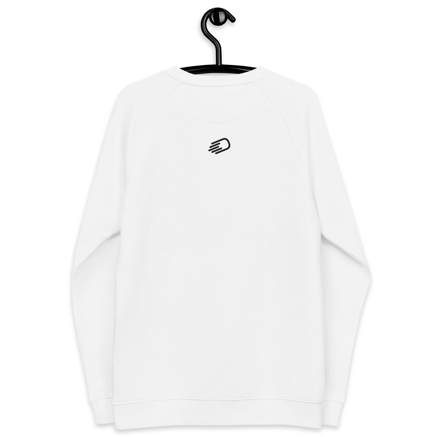 White Long Sleeve Shirt with Black Logo