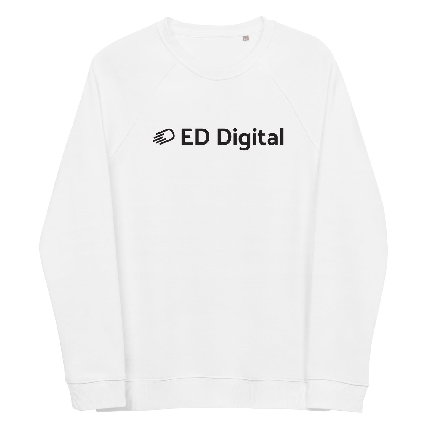 White Long Sleeve Shirt with Black Logo
