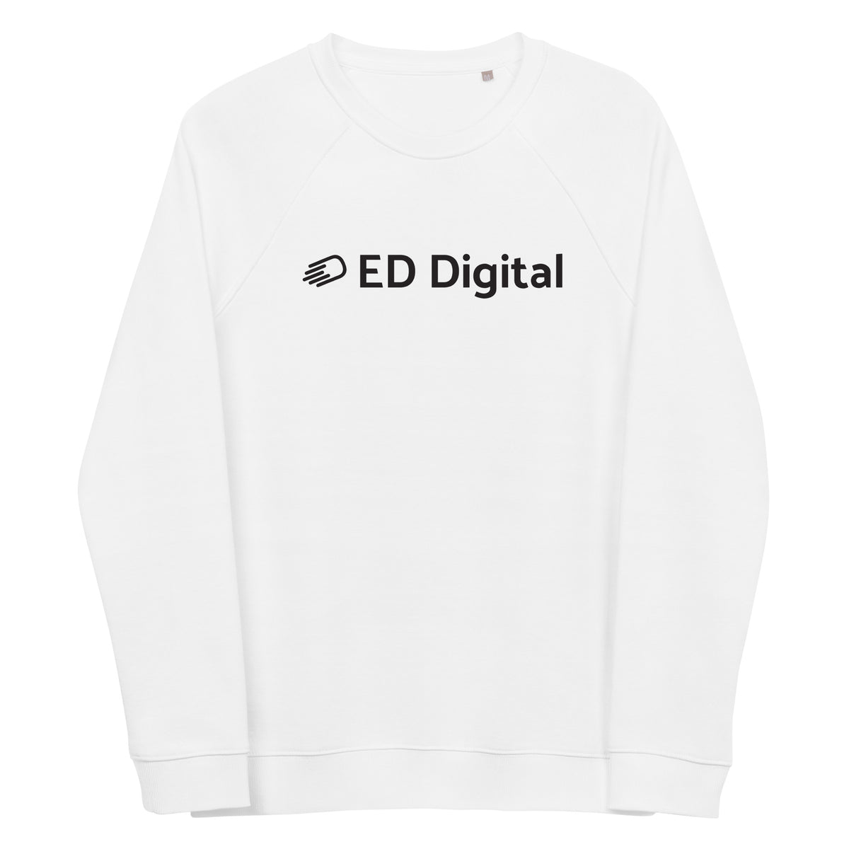 Camisa de Manga Larga Blanca con Logo Negro